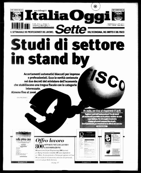 Italia oggi : quotidiano di economia finanza e politica